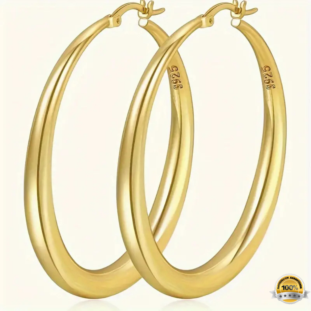 Aros de Plata Pura Elegance 925™ | Argollas Plata 925