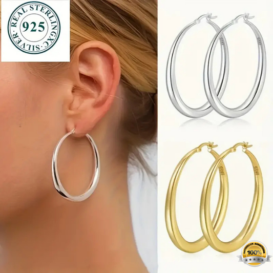 Aros de Plata Pura Elegance 925™ | Argollas Plata 925